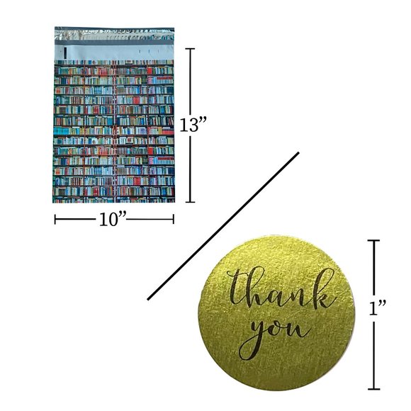 50 Pack 10x13 Book Shelf Poly Mailer - Picture 7 of 7